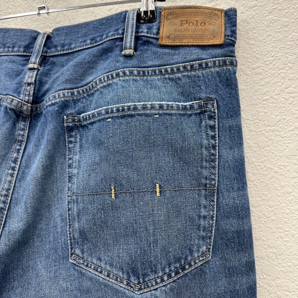 Polo Ralph Lauren Distressed Denim Blue Jeans Pants Mens size 40x36 - Picture 7 of 12